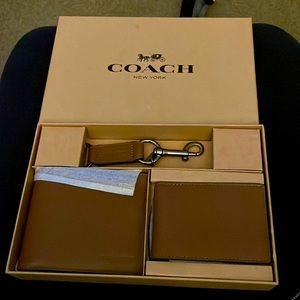 Coach wallet, ID insert and key fob
